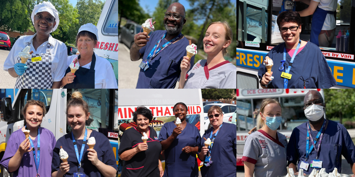 SHSC staff with their ice creams