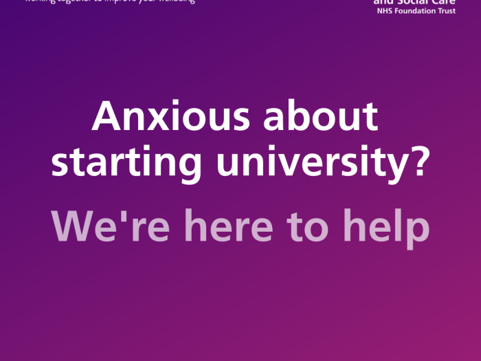 Anxious about starting university? We're here to help. 