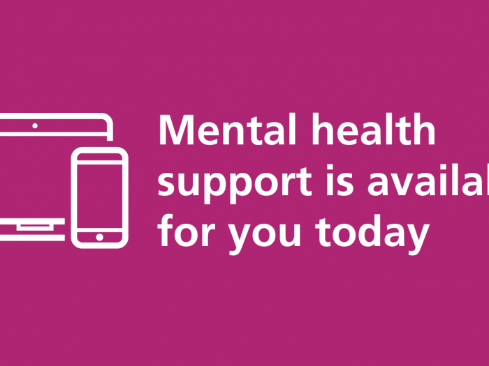 Mental health support is available for you today