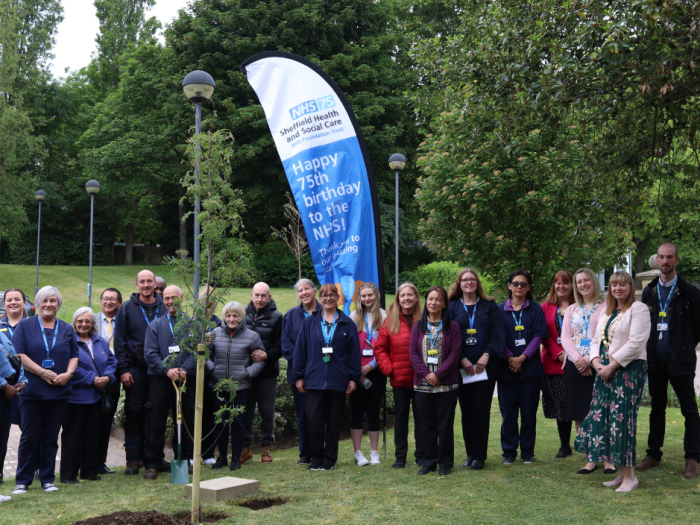 Group photo of tree planting event