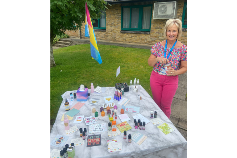 Forest Lodge celebrating pride with rainbow decorations